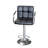 Swivel Upholstered Adjustable Height Counter Stool with Metal Frame-616944985