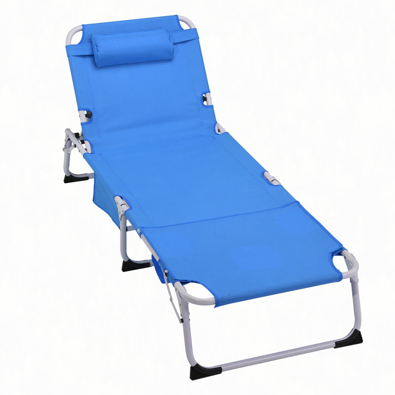 Fauteuil de bronzage 3 en 1 robuste avec trou de visage et chaises longues réglables à 5 positions