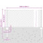 60cm H x 2500cm W Metal Fencing Kits