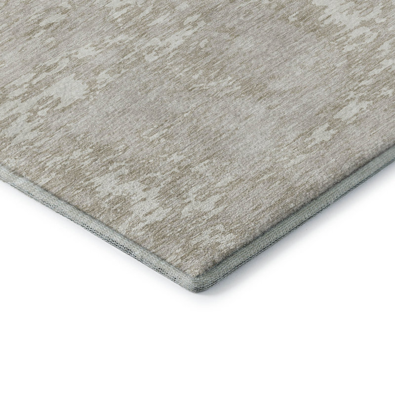 Tapis ivoire Prisco lavable à la machine de qualité supérieure, Rectangle 1 pi 8 po x 2 pi 6 po