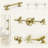 3-Light Dimmable Vanity Light With Water Glass Shades Brushed Gold Finish-125104605