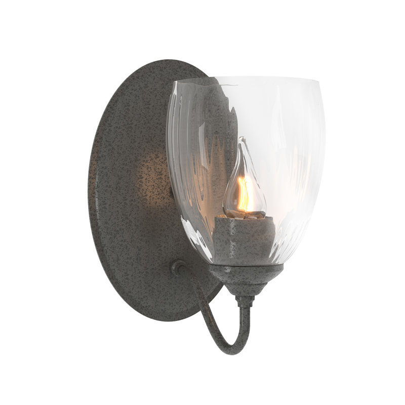 Simple Lines 1 - Light Armed Sconce, Natural Iron