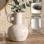 Vase en céramique beige rustique Dowan
