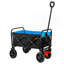 Mini chariot de plage pliable de jardinage (noir + bleu + frein)-118414668