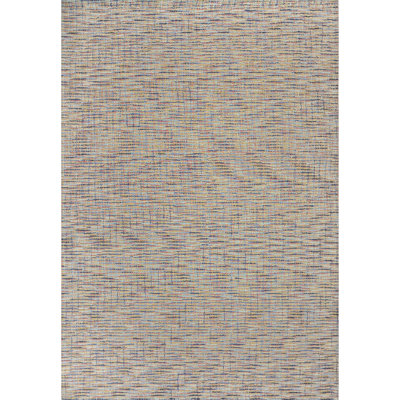 Tweedy Handmade Hand Tufted Wool Orange/Blue/Green Rug