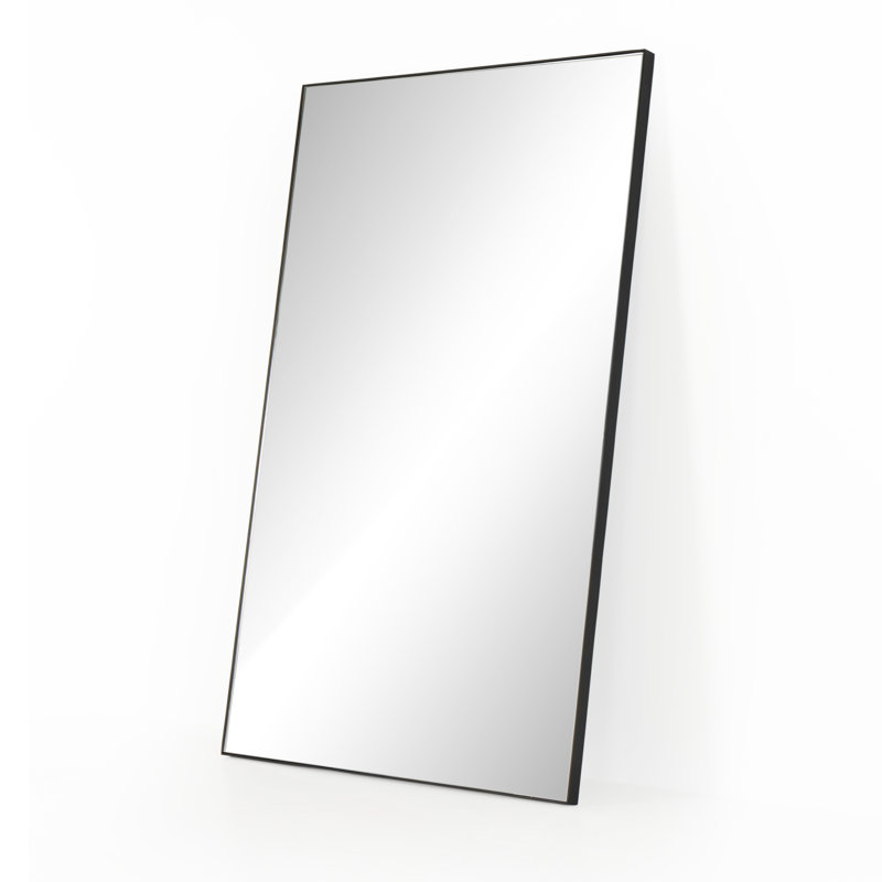 Georgina Rectangle Metal Mirror, Iron Matte Black