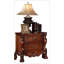 Table de chevet traditionnelle avec 2 tiroirs-409330030