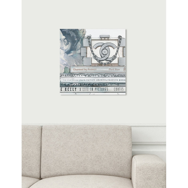 " Kelly Grey Square ", Wrapped Canvas, 36" H x 36" W