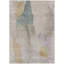 Tapis extérieur lavable abstrait beige et taupe 3 pi x 5 pi