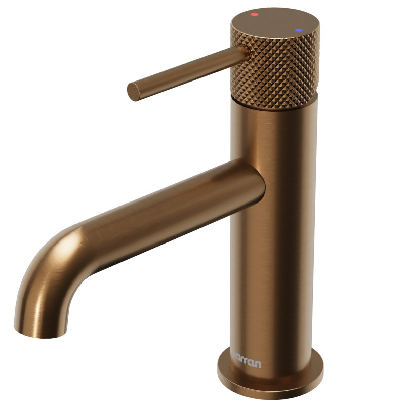 Tryst Single-handle Bathroom Faucet with Drain Assembly, Brushed Copper