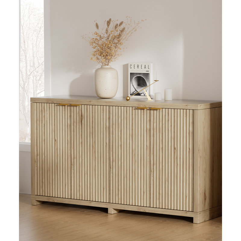 55' Sideboard With Fluted Door