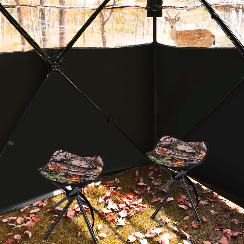 Ensemble de 2 tabourets de chasse pliables Arlmont & Co.