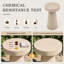 Table d'appoint ronde en béton 12 po
