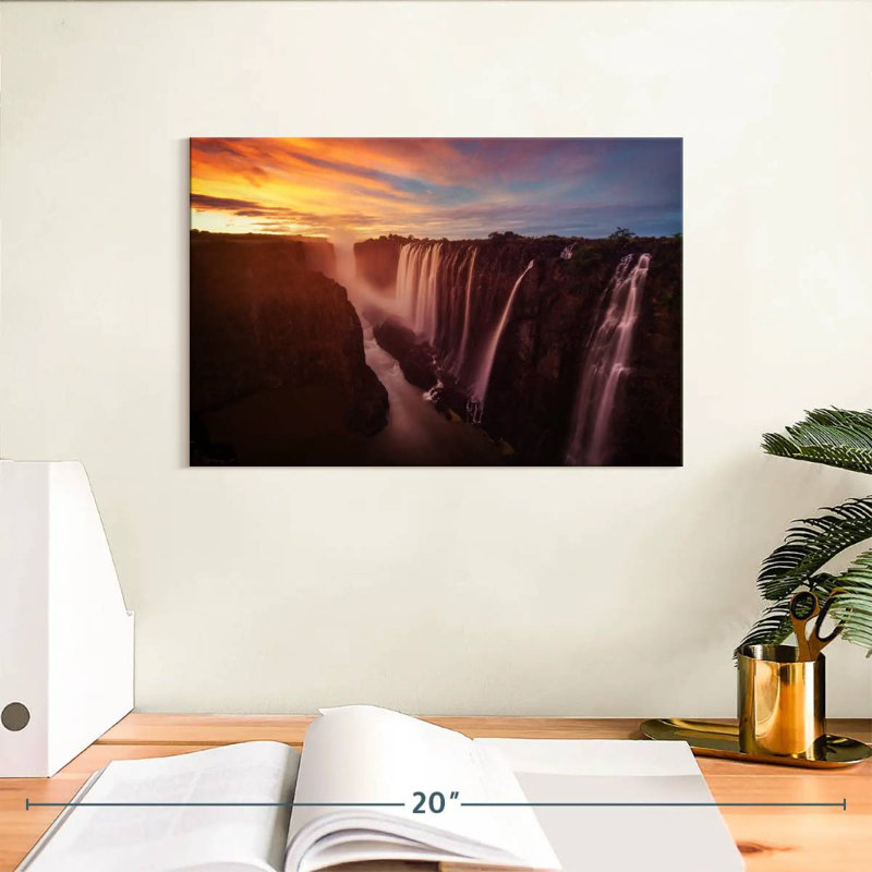 Alvord Enchanting Victoria Falls, H 8 po x l 12 po