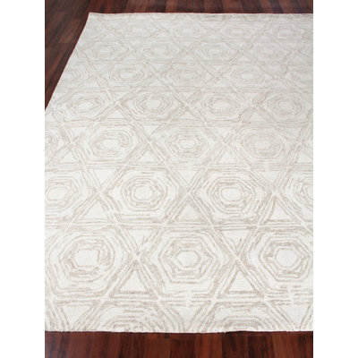 Caprice Geometric Handmade Tufted Wool/Cotton Area Rug