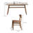 Marlea 6 - Person Solid Wood Solid Wood Top Trestle Dining Set-453917830