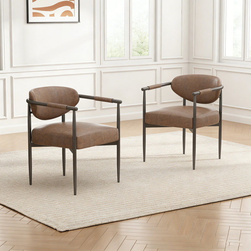 Brunella en fer 2 pièces avec coussin moelleux, Brun