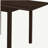 Cappuccino dining table with foldable and expandable leaves