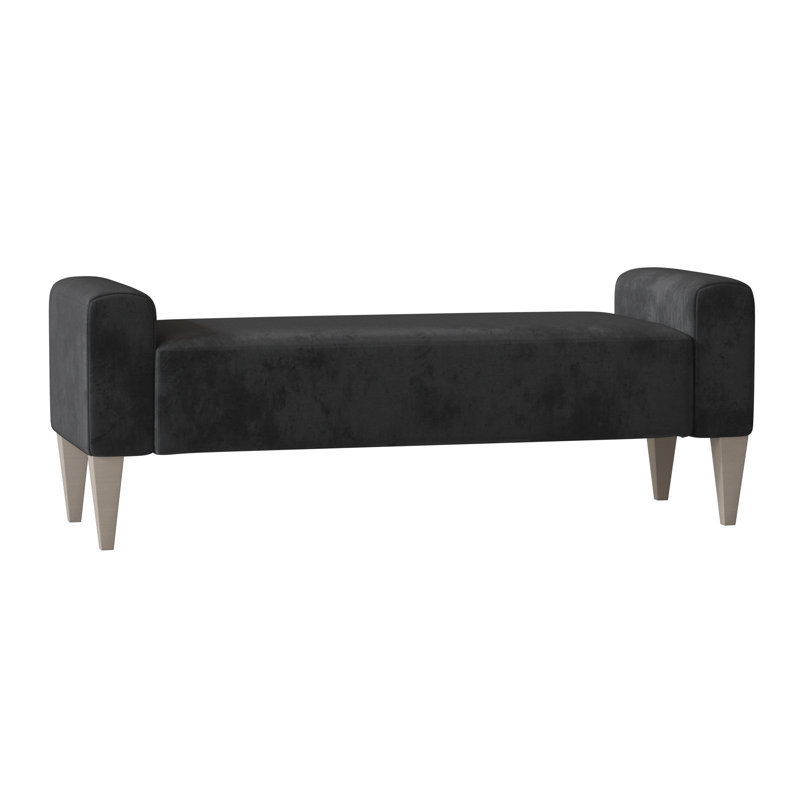 Sudbury Upholstered Bench, Akiko Graphite Performance 5534-011, Blanca