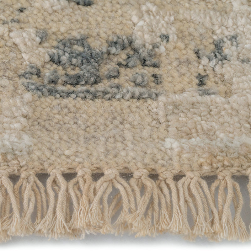 Wool Abstract Area Rug, Rectangle 10' x 13'