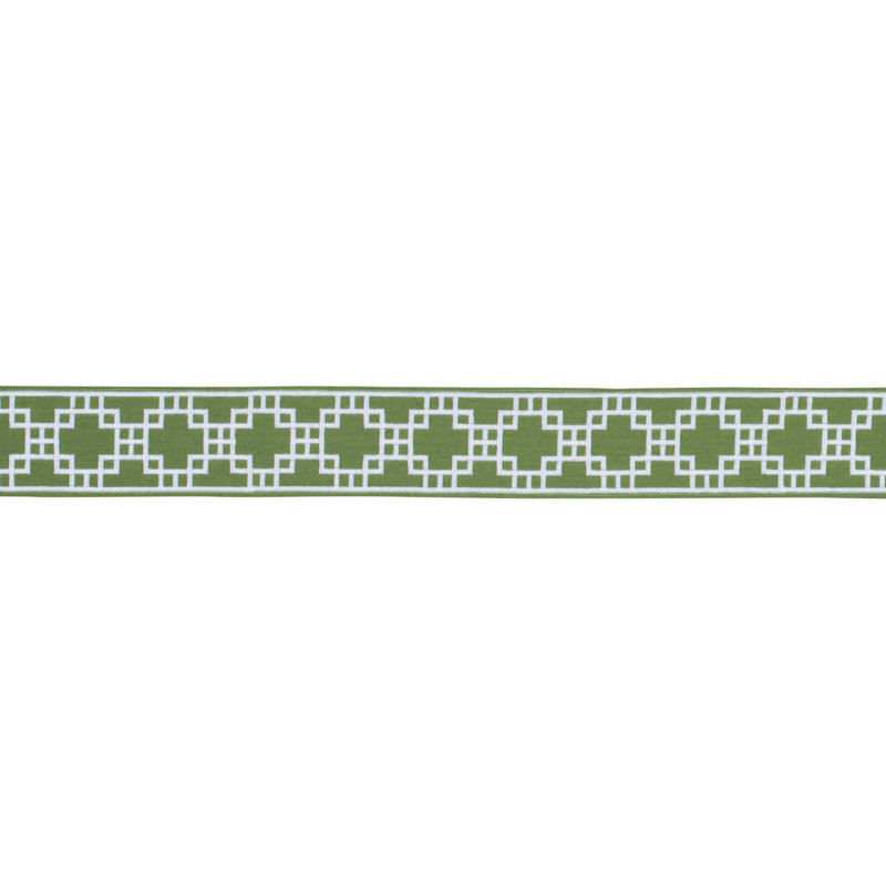Tissu carré à motif treillis, Vert