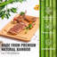 Ensemble de 3 planches à découper en bambou avec rainure à jus et poignée intégrée - Planches à découper robustes et durables pour fruits, légumes, viande, service - Bambou naturel, 3 tailles (9 x 6, 12 x 8, 15 x 10 pouces)