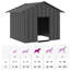 Barys Galvanised Steel Dog House-318808028-318808029