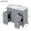Meuble-lavabo de salle de bain avec lavabo, porte à fermeture douce et tiroir de rangement pour la maison-1312597550