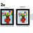 Wiedeman Kids Art Frame 10 x 12.5” with 8.5 x 11” Mat - Composite Wood with Glass (Set of 2)-853596197