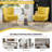 Accent Side Chair With Gold Legs-558270920