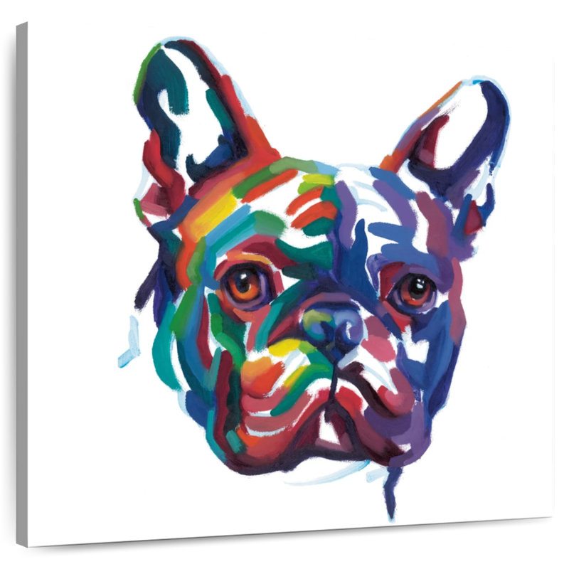 Crowle Frenchie Colors, H 20 po x l 20 po