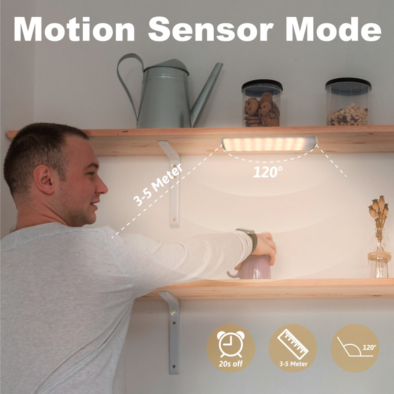 Capteur de mouvement sans fil rechargeable 8,03 pouces LELEDT 8,03 pouces
