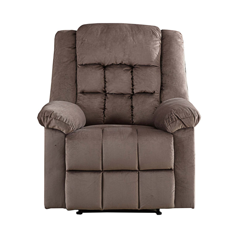 Fauteuil inclinable Arta, Tissu chocolat