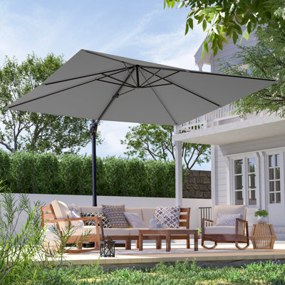Parasol en porte-à-faux rectangulaire 10 x 8 pi