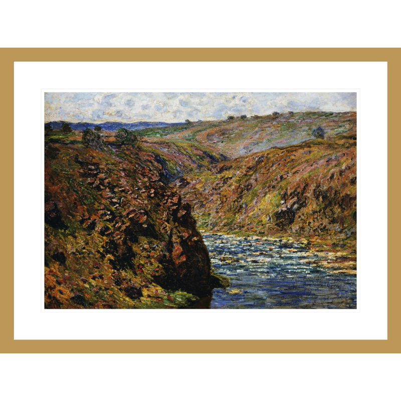 «Valley of the Creuse (Sunlight Effect)» par Claude Monet, impression giclée encadrée, H 22,46 po x l 29,5 po