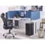 Wally 1 Panel Blue Desk Dividers