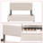 Modern Queen Size Upholstered Platform Storage Bed With Four Drawers-544544884