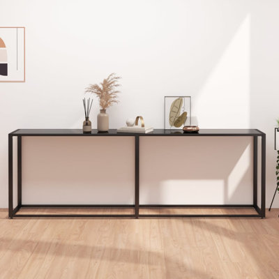 Tiffanyamber Glass Top Console Table