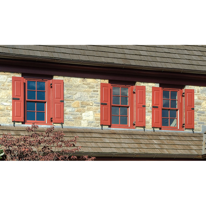 Volet à panneau surélevé Atlantic Architectural, Cuivre rouge Roycraft, 17 po, 34 po