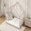 Lit plateforme simple en métal, rose-1493247285