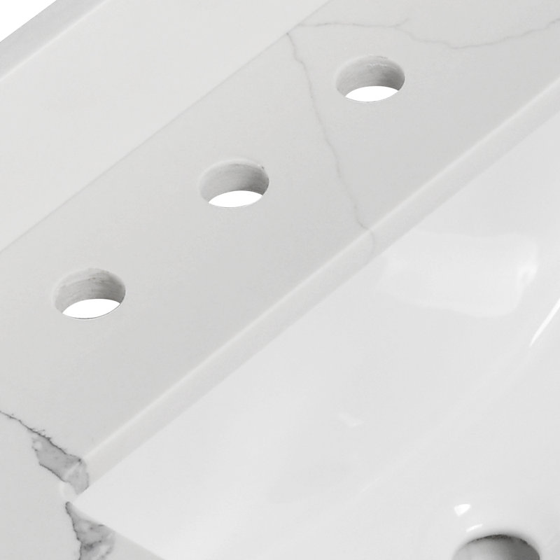 Plateau de meuble-lavabo simple 36 po avec lavabo en quartz 36 po