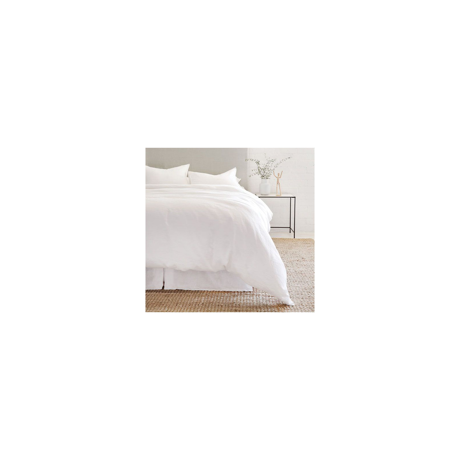 Parker 100% Linen Sham Set, White