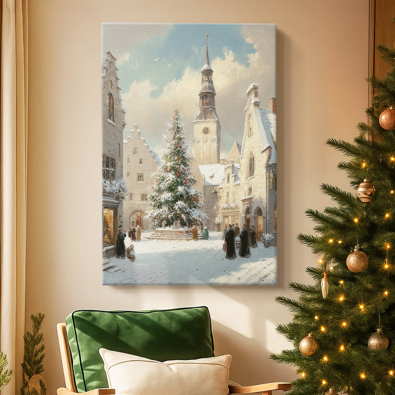 Chapel of Silver Serenade-Premium Gallery Wrapped Canvas, 48" H x 32" W