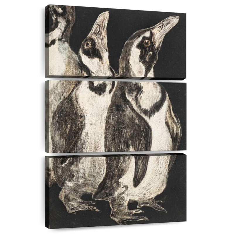 Brampt Drie Pinguins, 57" H x 36" W