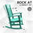 HDPE All-Weather Outdoor Rocking Chair, Porch Deck Rocker,2 Pack-310700437