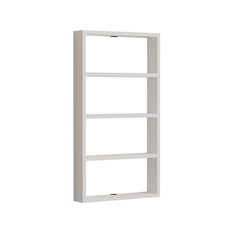Tablette murale Laural, blanc, 17,0 x 31,5 x 3,5 po | 100% panneau de particules enduit de mélamine, épaisseur: 0,7 pouce | Plusieurs tablettes pour un rangement élégant | Conception scandinave, parfaite pour la décoration de la maison ou du bureau, durable et élégante