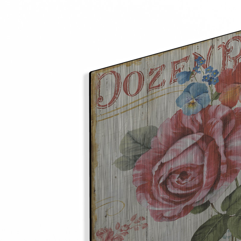 «Rose Garden II» par Lisa Audit, H 12 po x l 12 po