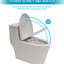 High Ceramic Toilet With Strong Dual Flush And Gentle Seat Skirted Bowl Tranquil