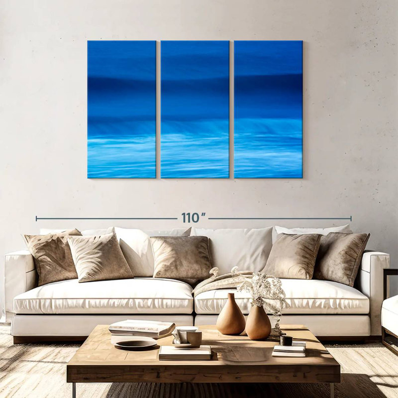 Gillard Deep Blue Waves, 48" H x 74" W