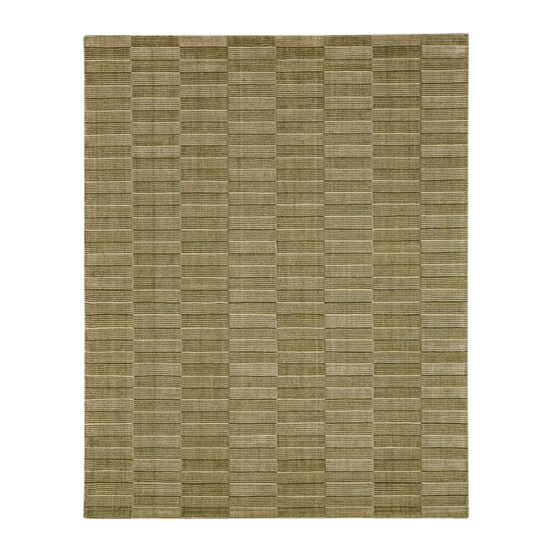 Karastan Rugs Broken Stripe Moss Area Rug, Rectangle 5' x 8'
